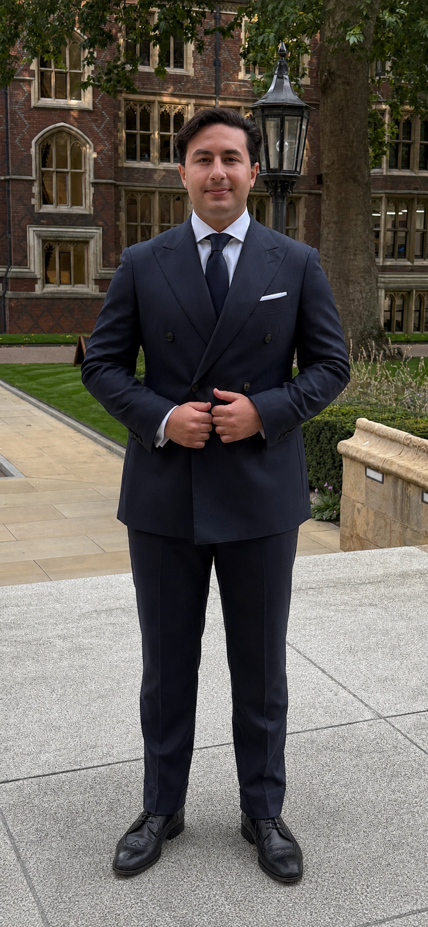 Youssef Soliman standing outside Lincoln’s Inn